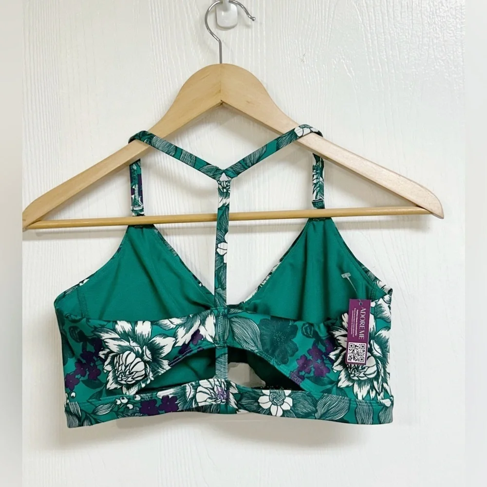 Adore Me Lotus Low Support Ruched Bra Lined Size Medium NWT
